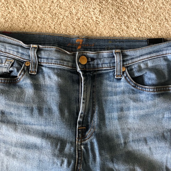 7 For All Mankind Women's Blue Jeans - Picture 2 of 5